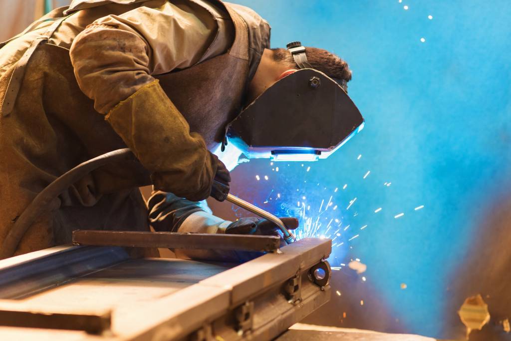 Man welding